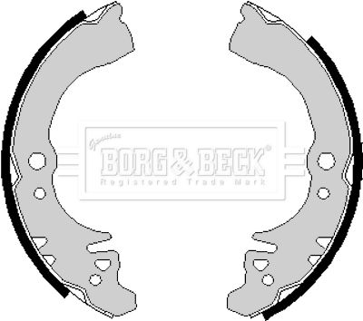 BORG & BECK Bremžu loku komplekts BBS6135